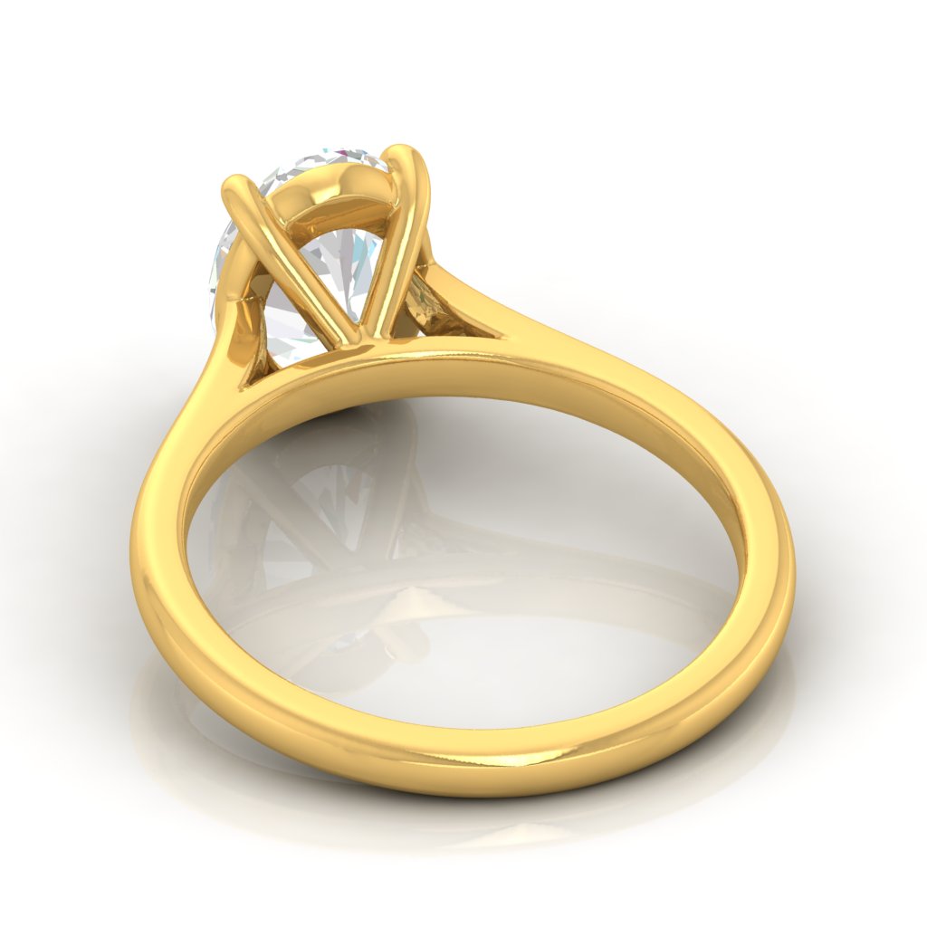 2ct Oval Solitaire ring Engagement ring 14ktGold ring Silver ring