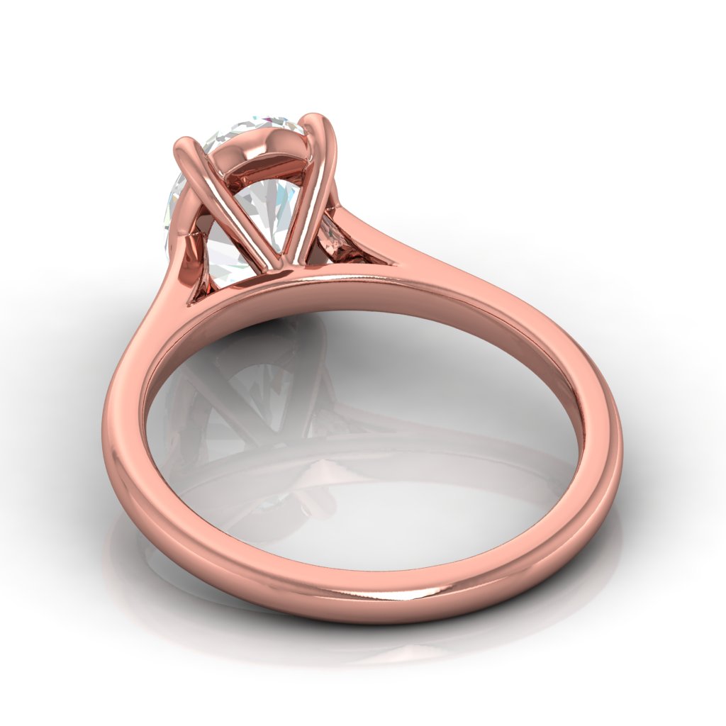2ct Oval Solitaire ring Engagement ring 14ktGold ring Silver ring